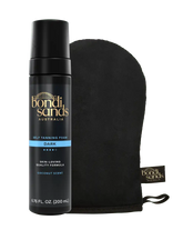 Dark Self Tanning Foam and Application Mitt Bundle