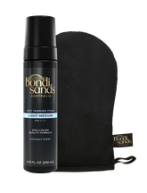 Light-Medium Self Tanning Foam & Application Mitt Bundle