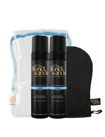 Dark Self Tanning Foam Gift Set