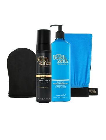 Liquid Gold Self Tanning Routine Bundle